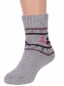 Детские теплые махровые носки Hobby Line, Ндад7639-6, СЕРЫЕ