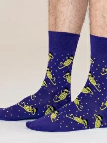 Носки unisex St. Friday Socks "Марафон "Как заработать на продаже кукурузы". Недорого" (GR-1395-16/08/19)