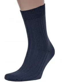 Мужские носки из 100% хлопка Брестские (БЧК), 14С2220, рис. 055, ТЕМНО-СЕРЫЕ