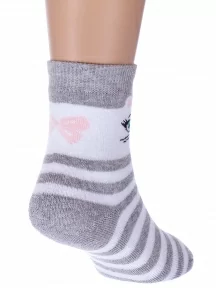 Детские махровые носки "Красная ветка", С-1606, СЕРЫЕ