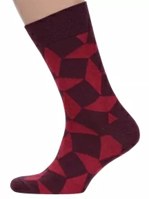 Мужские носки MSCLUB №М39, nm-428, БОРДОВЫЕ