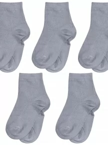 Комплект из 5 пар детских носков ХОХ, 5-D-1425, СЕРЫЕ