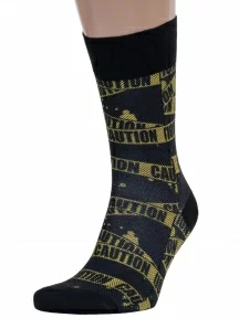 Комплект из 2 пар мужских носков DiWaRi, 2-20С-202СП, рис. 152, ЧЕРНЫЕ