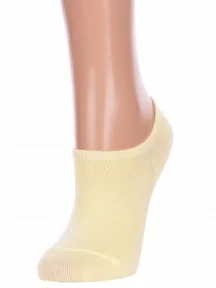 Женские ультракороткие носки Hobby Line, Нжу562-01, ЖЕЛТЫЕ