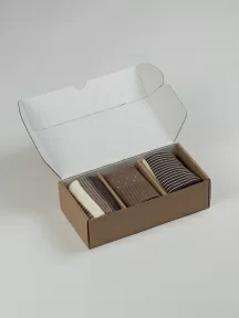 Набор из 3 пар мужских носков MSCLUB №М52, ВИ3-НМ52, КОРИЧНЕВЫЕ 2