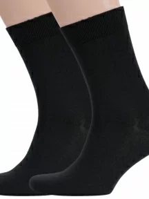 Комплект из 2 пар мужских носков RuSocks (Орудьевский трикотаж), 2-М-1134, ЧЕРНЫЕ