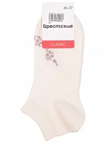 Женские носки Брестские (БЧК), 14с1101, рис. 655, Ш.БЕЛЫЕ