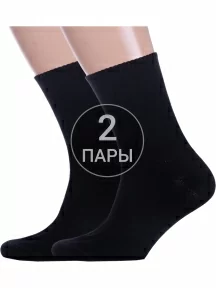 Комплект из 2 пар мужских носков с ослабленной резинкой Альтаир, 2-М85, ЧЕРНЫЕ