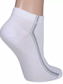 Женские короткие носки LORENZline, С8, БЕЛЫЕ