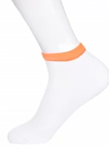 Детские носки LORENZline, П21, БЕЛЫЕ с оранжевым