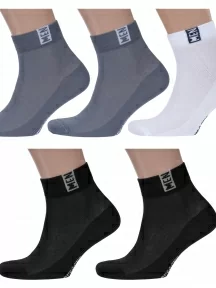 Комплект из 5 пар мужских носков RuSocks (Орудьевский трикотаж), 5-М-2211, микс 13