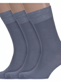 Комплект из 3 пар мужских носков ХОХ из тенселя, 3-X-1123, СЕРЫЕ