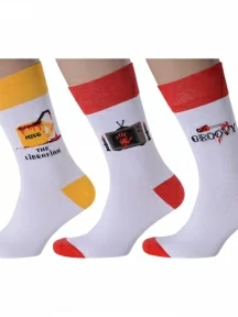 Комплект из 3 пар мужских носков MSCLUB №М18, msk3-М18, микс 7