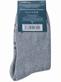 Мужские теплые носки Hobby Line, 6289, СВЕТЛО-СЕРЫЕ