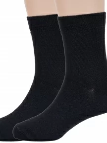 Комплект из 2 пар детских бамбуковых носков ХОХ, 2-D-1425, ЧЕРНЫЕ