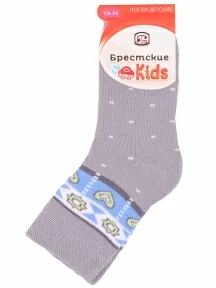 Детские махровые носки Брестские (БЧК), 14С3060, рис. 823, СВЕТЛО-СЕРЫЕ