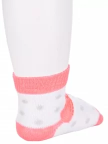 Детские носки Conte kids, 5С-11СП, рис. 215, БЕЛО-КОРАЛЛОВЫЕ