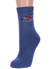 Женские махровые носки Брестские (БЧК) рис. 600, ТЕМНО-ДЖИНСОВЫЕ (15С1408)