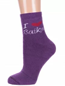 Женские махровые носки Альтаир, С102, ФИОЛЕТОВЫЙ