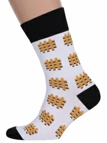 Мужские носки MSCLUB №М38, nm-416, БЕЛЫЕ