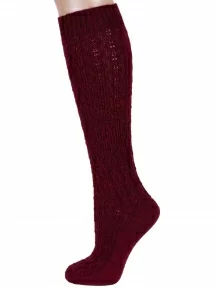 Женские гольфы RuSocks (Орудьевский трикотаж) ТЕМНО-БОРДОВЫЕ (Ж-155-03)