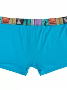 Мужские трусы-боксеры из вискозы Tuosite, TS8023-3, БИРЮЗОВЫЕ