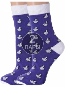 Комплект из 2 пар женских носков Flappers Peppers, 2-1МБ19Ж/20, МУЛЬТИКОЛОР