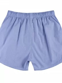 Мужские трусы-шорты из 100% хлопка Sergio Dallini, SG3310-8, ГОЛУБЫЕ