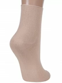 Женские бамбуковые носки без резинки ХОХ, G-1423, БЕЖЕВЫЕ