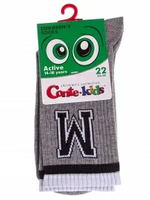 Детские спортивные носки Conte kids, 20С-167СП, рис. 925, СЕРЫЕ