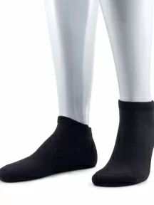 Мужские короткие носки из микромодала Grinston socks (PINGONS), 15D10, ЧЕРНЫЕ