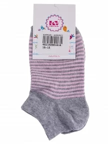 Детские носки "Красная ветка", С-1719, СЕРО-РОЗОВЫЕ