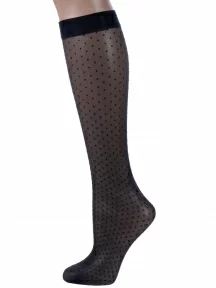 Женские гольфы Conte, 21С-149СП PERLA, Nero, черные