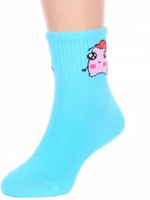 Детские спортивные носки Hobby Line, Ндх4366, ГОЛУБЫЕ