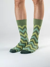 Набор из 3 пар мужских носков MSCLUB №М39, ВИ3-НМ39, микс 1 "Зеленый"