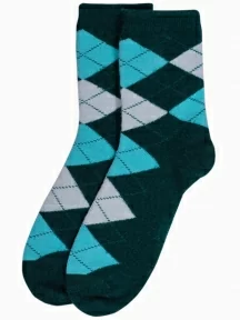 Носки из монгольской шерсти (Монголка), 01183, ТЕМНО-ЗЕЛЕНЫЕ