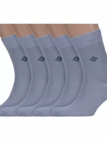 Комплект из 5 пар мужских носков ХОХ, 5-X-1205, СЕРЫЕ