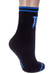 Комплект из 2 пар детских махровых носков Conte kids рис. 595, СИНИЕ (2-21С-13СП)