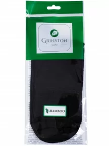 Мужские бамбуковые носки Grinston socks (PINGONS), 15D1, ЧЕРНЫЕ