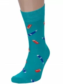 Мужские носки MSCLUB №М51, nm-587, БИРЮЗОВЫЕ