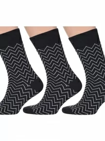 Комплект из 3 пар мужских носков MSCLUB №М30, msk3-М30, nm-328, ЧЕРНЫЕ