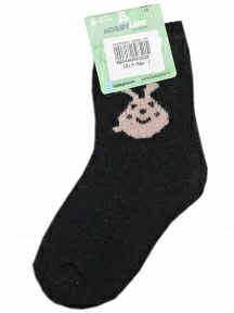Детские теплые махровые носки Hobby Line, Ндад7618-02, ЧЕРНЫЕ