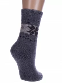 Женские теплые махровые носки Hobby Line, Нжамв6005, СЕРЫЕ