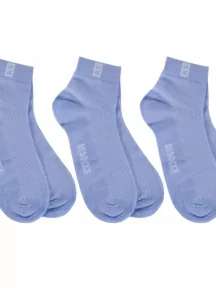 Комплект из 3 пар детских носков RuSocks (Орудьевский трикотаж), 3-Д-36, ГОЛУБЫЕ