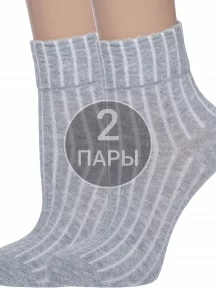 Комплект из 2 пар детских носков Akos СВЕТЛО-СЕРЫЕ МЕЛАНЖ (2-ВК41000 001)