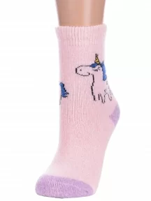 Детские теплые махровые носки Hobby Line, Ндад7622-6, СИРЕНЕВЫЕ