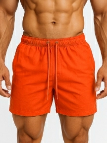 Мужские купальные шорты TUOSITE, TS7274-6, ОРАНЖЕВЫЕ