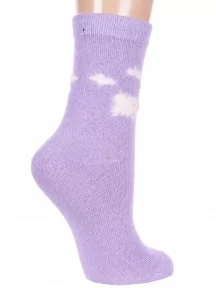 Женские теплые носки Hobby Line, Нжа6198-19, СИРЕНЕВЫЕ
