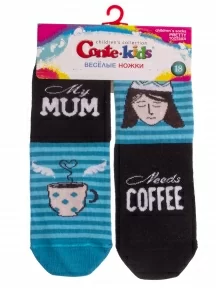Детские носки Conte kids, 17С-10СП, рис. 337, БИРЮЗОВЫЕ