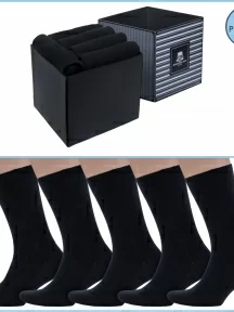 Набор из 5 пар мужских медицинских носков (ТМ Dr. Feet), PG-15DF1-5, черные